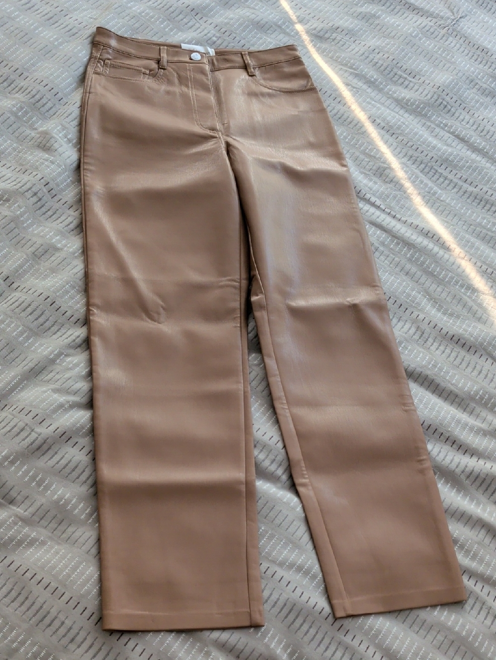 Wilfred The Melina Faux Leather Pants — Camel